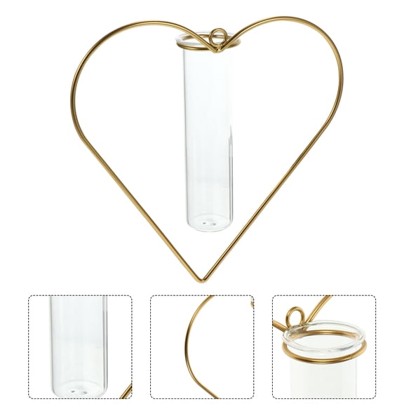 Raindrops 2 Pcs Wall Hanging Flowerpot Nordic Style Holder Wall-mounted Vase Landscape Office Golden