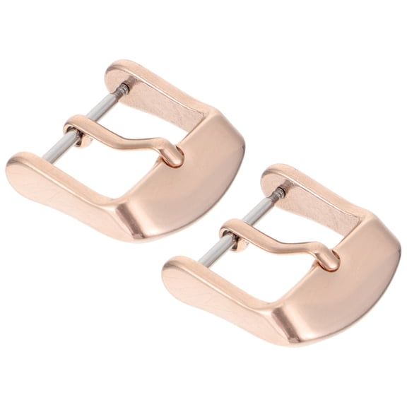 Raindrops 2 Pcs Watch Pin Watch Clasp Watch Strap Buckle Man Miss 2X2CM Golden