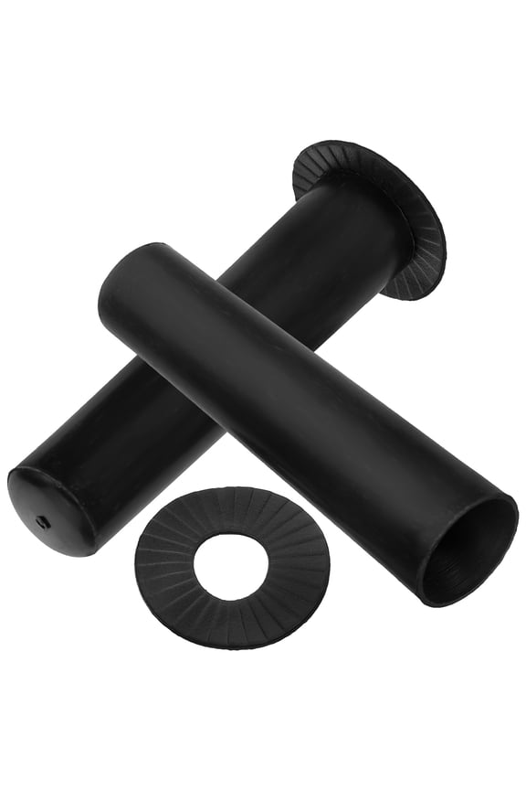 2Pcs Black Plastic Umbrella Tip Caps with Strong Grip and Abrasion Resistance for Umbrella Repair