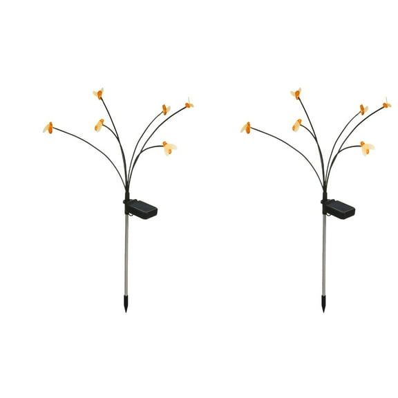 Raindrops  2 Pieces Mini Floor Lamp Pcs Solar Light Practical