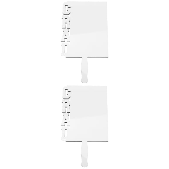 Raindrops 2 Pieces Sublimation Fan Photo Frame Sturdy Blank Picture Man