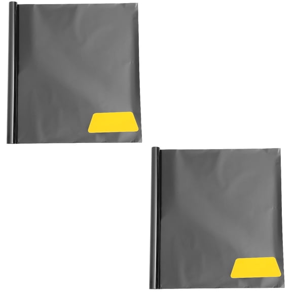 Raindrops 2 Rolls Adhesive Blackout Blind Blackout Window Film Privacy Heat Blocking Film