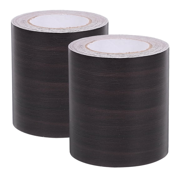 Raindrops Black PVC Peel and Stick Baseboard Trim, 2 Rolls, 196.5 x 1.97 x 0.004 in, Ideal for Balcony and Entrance Hall
