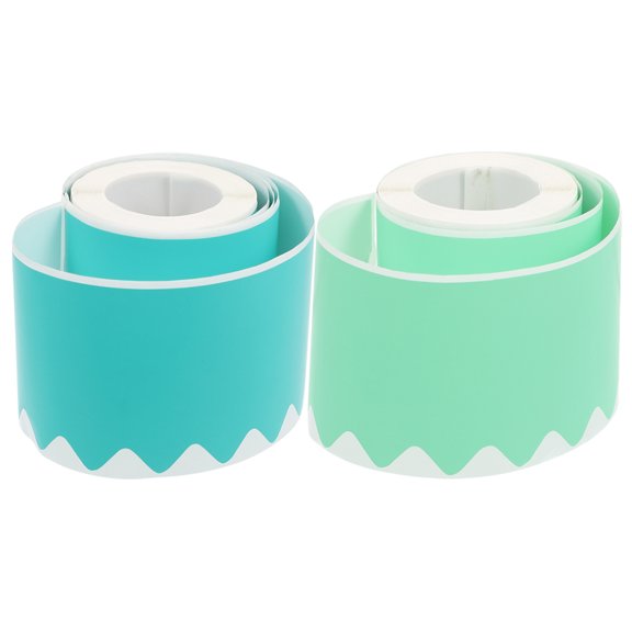 Raindrops  2 Rolls Bulletin Board Trim Border Sticker Assorted Color Bag Decoration