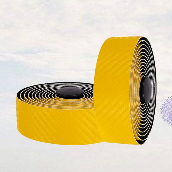 Raindrops Bike Handlebar Tape Yellow Carbon Fiber Material for Road and Mountain Bikes