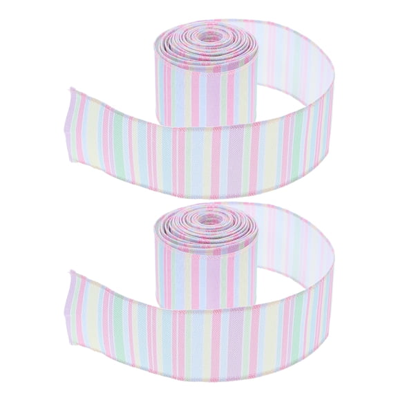 Raindrops 2-Pack Drip Trays for Potted Plants with Easter Ribbon Design, Plant Saucer Protector for Indoor and Outdoor Use