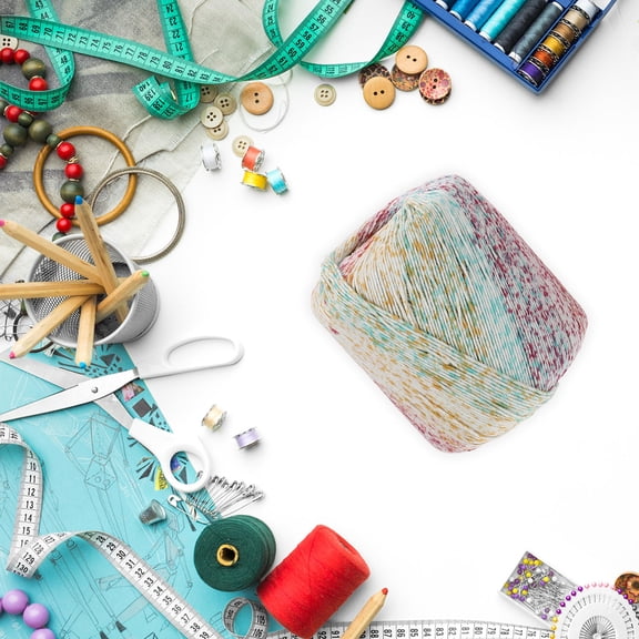 Raindrops 2 Rolls Multi Colored Macrame Rope for Craft Projects Braided String 0.08X5236In