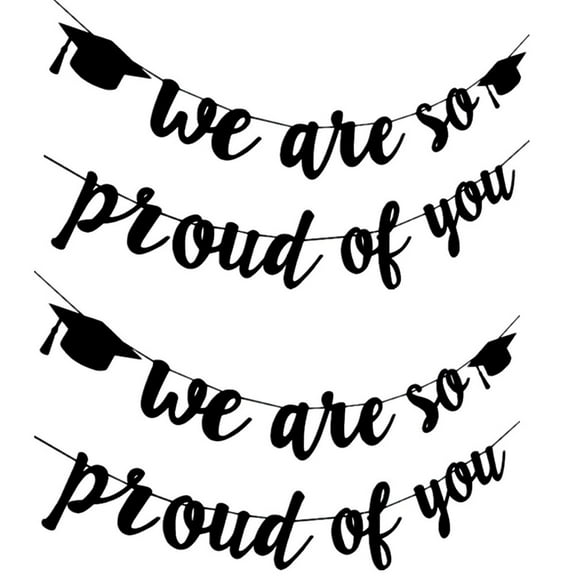 Raindrops 2 Set Hanging Banner Garland Decor Party Bunting Decoration Black