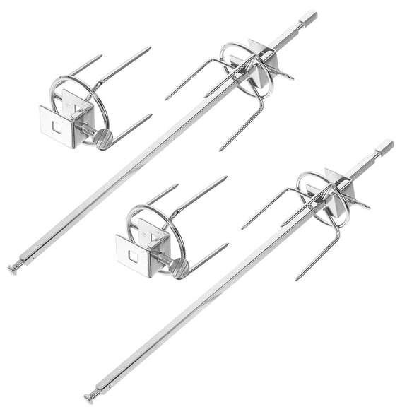 Raindrops 2Set Stainless Steel Rotisserie Forks for Turkey and Chicken Roasting in Electric Oven