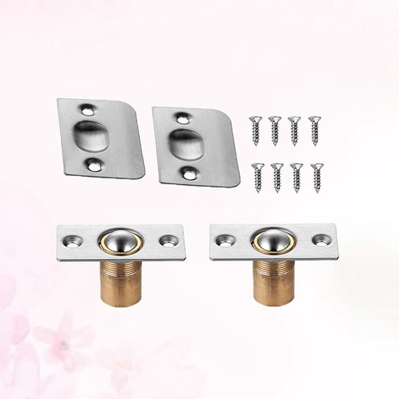 Raindrops 2Set Adjustable Closet Catch Stainless Steel Solid Brass Door Hardware