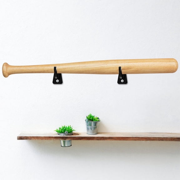 Raindrops 2 Sets Acrylic Baseball Bat Holders Wall Mount Horizontal Baseball Bat Display Rack Hanger Bat Display Stand Softball Bat Hanger for Baseball Bat Display