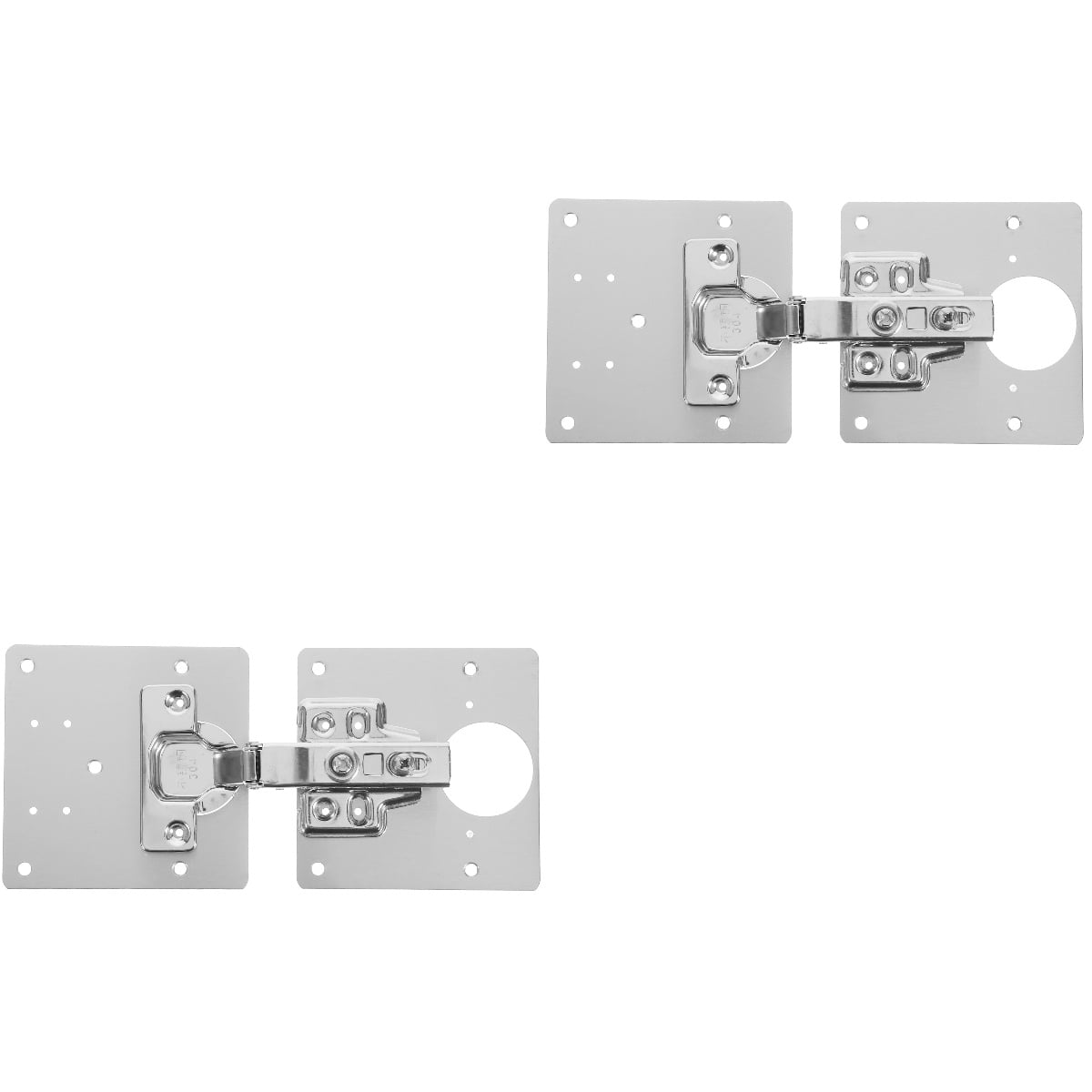 Raindrops 2 Sets Cabinet Hinge Furniture Hinge Partial Overlay Kitchen ...