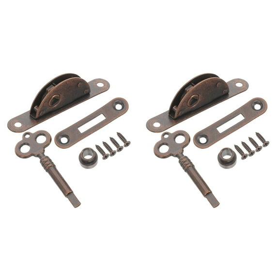 Raindrops  2 Sets Chinese Cabinet Locks Desk for Drawers with Key Number Keyed Door Baby