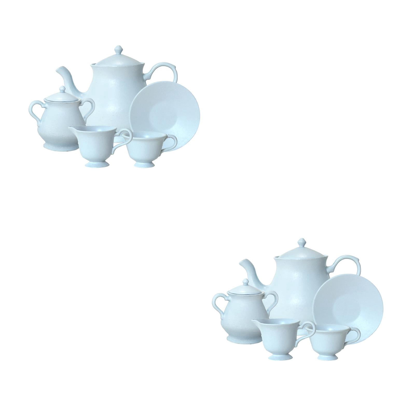 Raindrops 2 Sets Dollhouse Tea Set Tea Set Kids Tiny Animals Figures ...