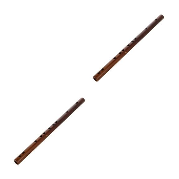 Raindrops 2-Pack F Key Flutes Set, Vintage Style Short Piccolo Flute for Beginners, Chinese Musical Instrument, Easy to Play