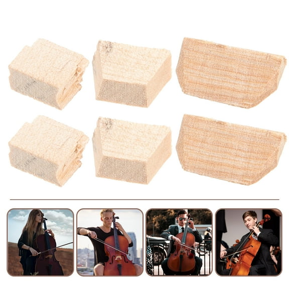 Raindrops 2 Sets Fiddlestick Replacement Parts Professional Wooden Wedges Plugs for Cello