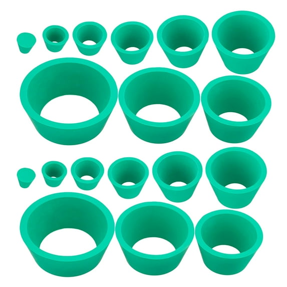 Raindrops 2 Sets Filter Adapter Rubber Funnel Stopper Flask Filtering ...