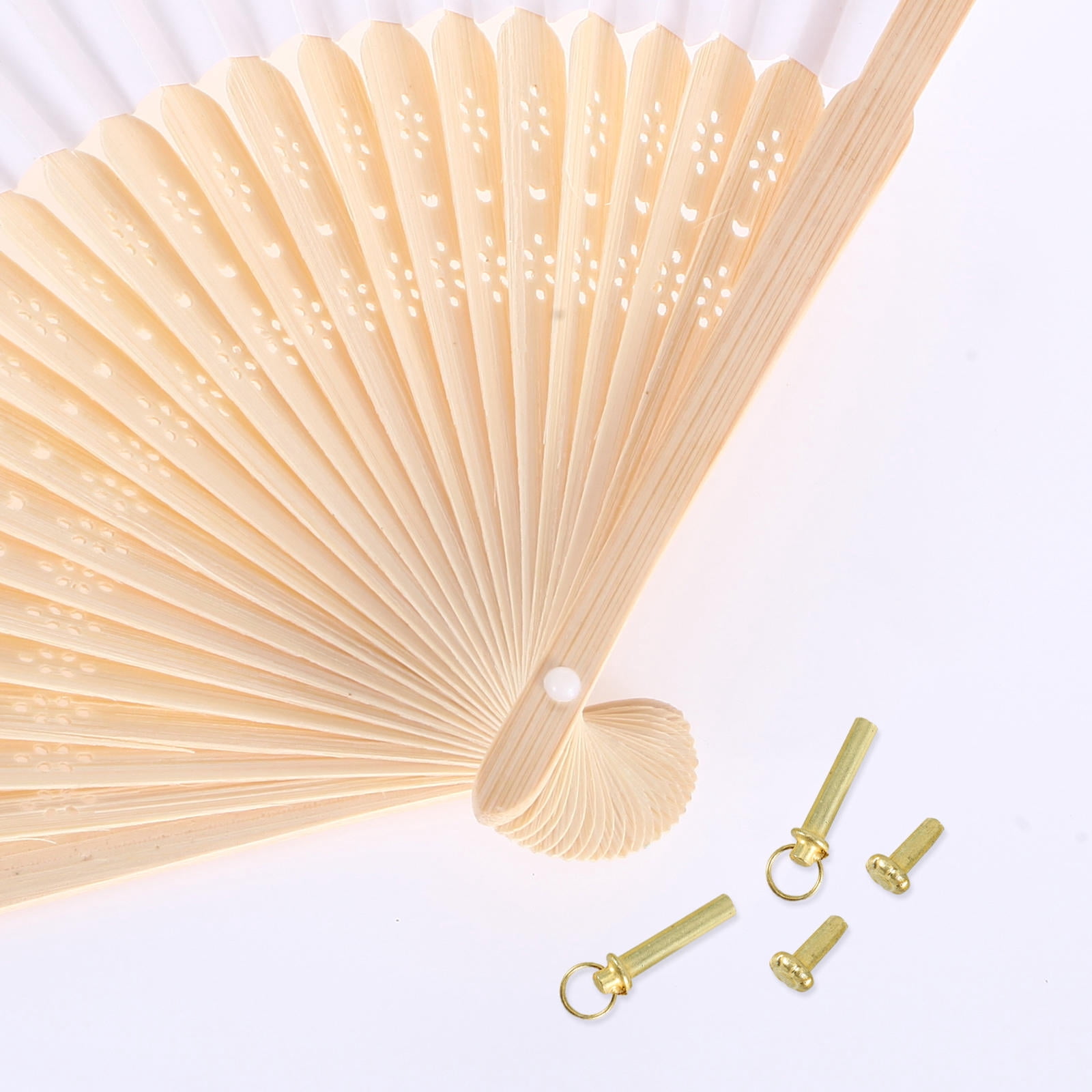Raindrops 2 Sets Folding Fan Shaft Rivets Stainless Steel Folding Fan ...