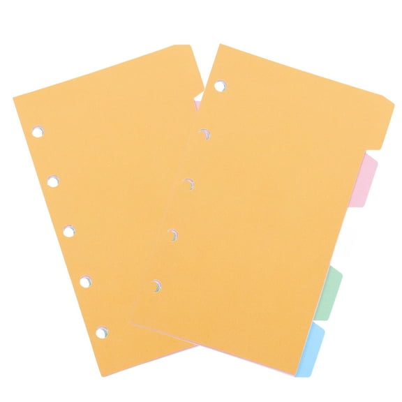 Raindrops  2 Sets Index Separator Page Filler Paper Wide Ruled Prong Fastener Note