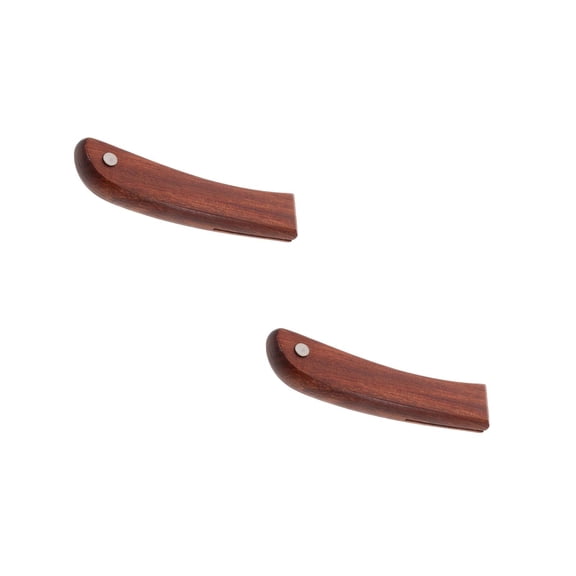 Raindrops Wooden Kitchen Handle - Stable Grip, Elegant Wood Grain, Easy Replacement, 2Sets
