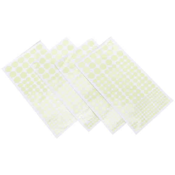 Raindrops 2 Sets Luminous Wall Decal for Nighttime Decoration Dot Shape 11.8x3.1x0.04in