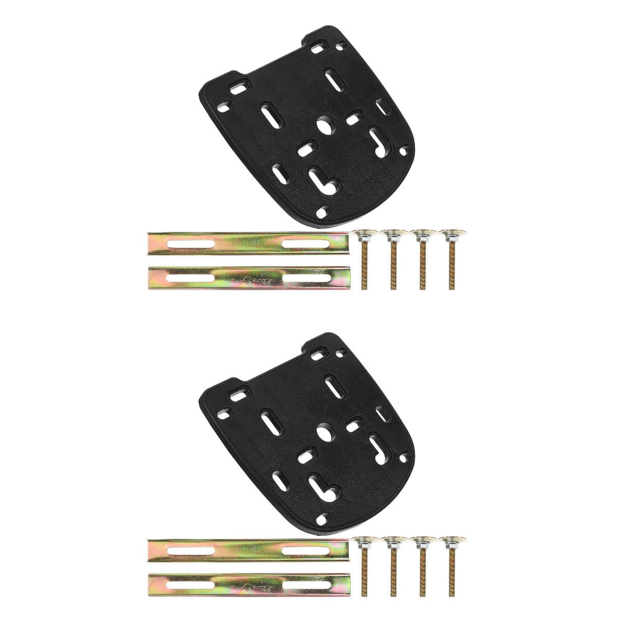 Raindrops 2 Sets Motorcycle Trunk Tail Box Bottom Base Screws Kit Rear Luggage Rack Mounting Hardware