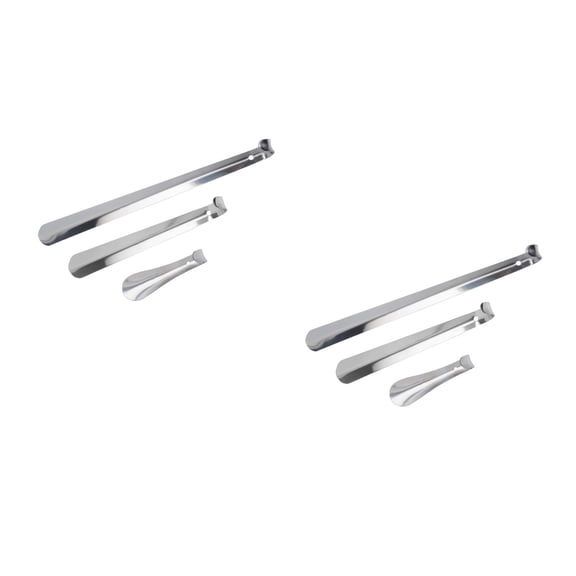 Raindrops 2 Sets No Bending Shoe Lifter Professional Shoehorn Handled Metal Shoe Lifter