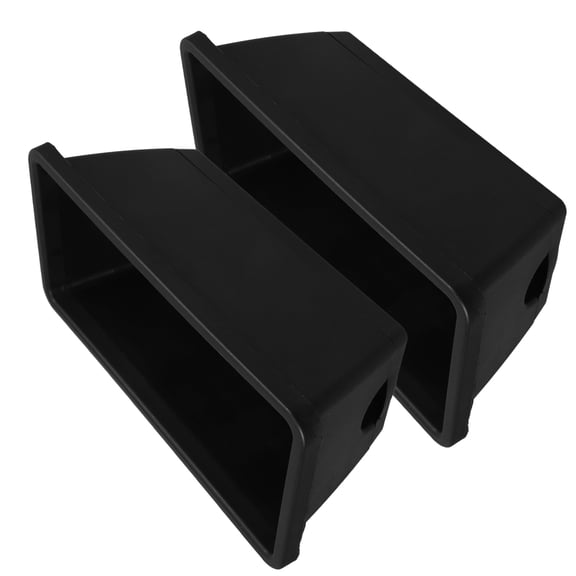 Raindrops 2-Pack Black Plastic Planter Boxes for Flowers, Garden Storage Containers Suitable for Indoor and Outdoor Use