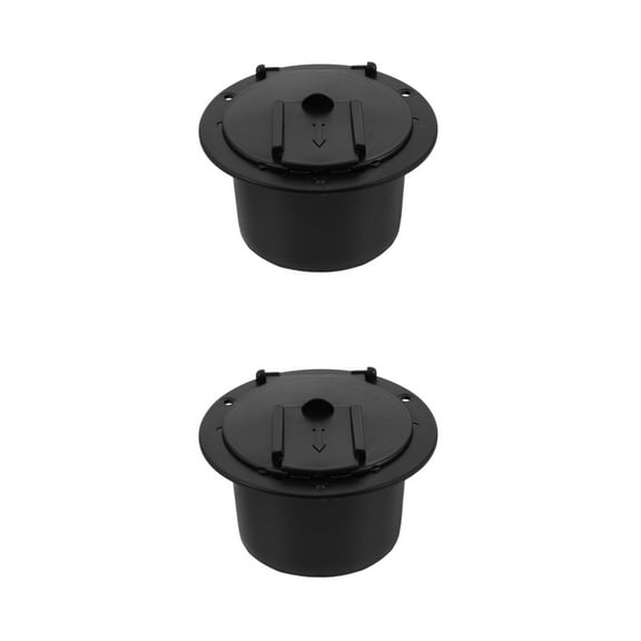Raindrops 2 Sets Of Rv Part Boat Storage Box Cord Hatch Rv Accessory For Travel Trailers Rv Cable Cover Rv Power Cord Hatch Cable Hatch Cover Black Yacht Storage Box