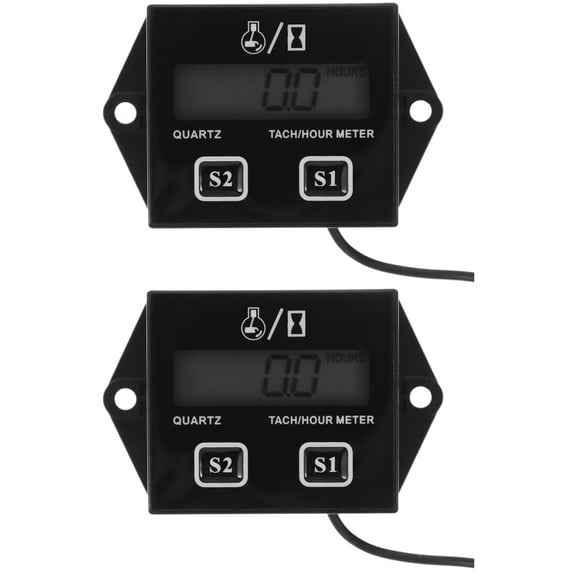 Raindrops 2 Sets Small Engine Tachometer Digital Speedometer Lawn Mower Tachometer