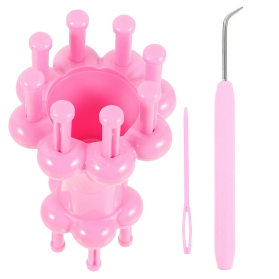 Raindrops 2 Sets Spool Knitting Loom Rope Yarn Weaving Loom Crochet Knitting Loom Tools for Families Knitting Weaving