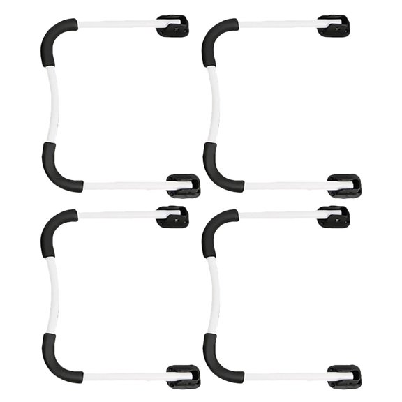 CHICHUMID 2 Sets Furniture Leg Nylon White for Beds Tables Folding and Stable