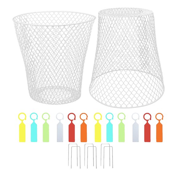 Raindrops 2-Pack Wire Plant Protector Cages Nursery Garden Protective Covers for and Young Plants