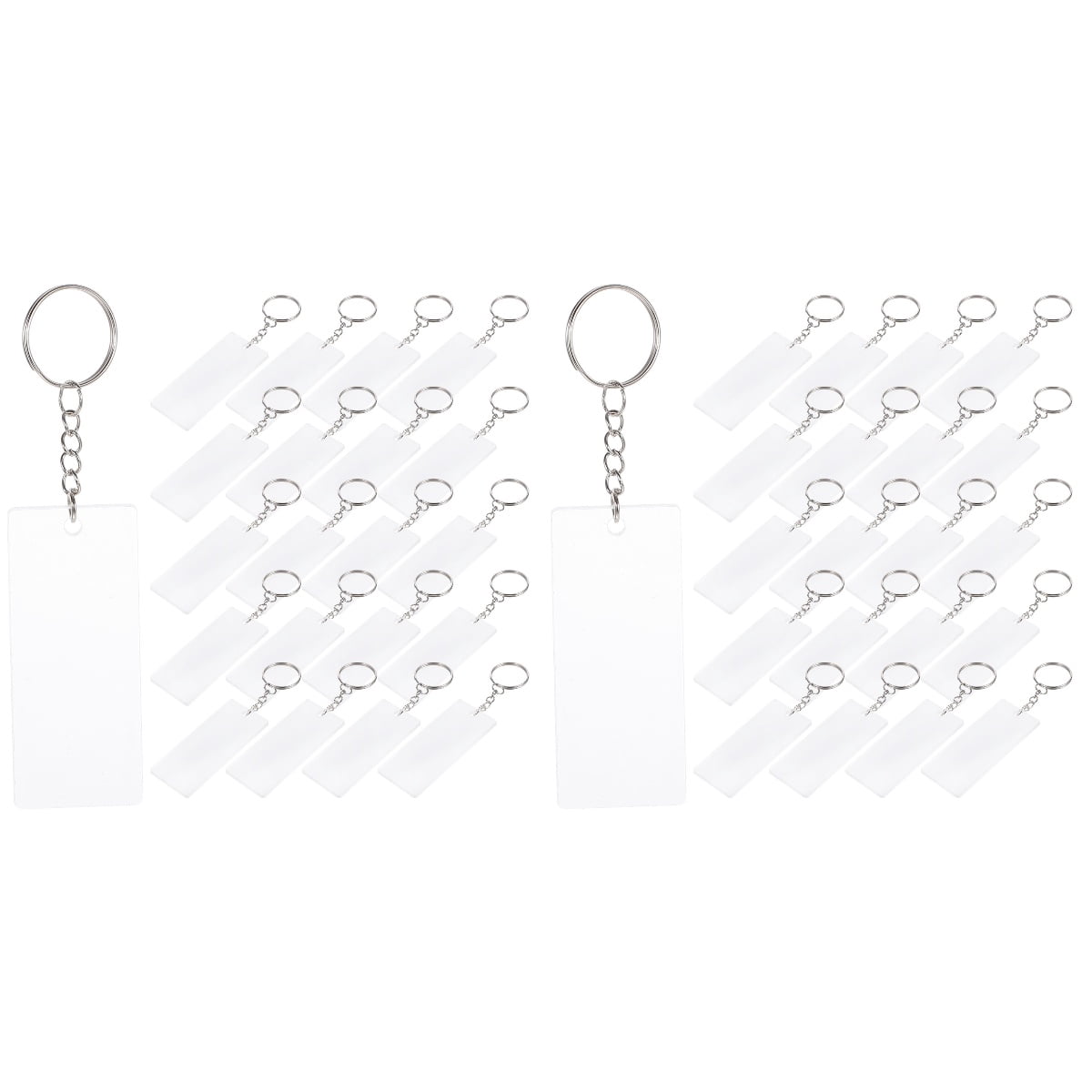 Raindrops 2 Sets of Acrylic Key Chains Blanks Place Cards Acrylic Blank ...