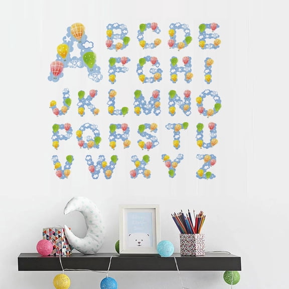 Raindrops 2 Sheets Hot Air Balloon Stickers Smooth Surface Decor Exquisite