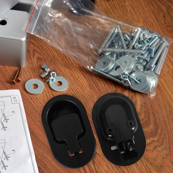 Raindrops  2 X Replacement Part Buckle for Sofa Parts Lever Extenders Black