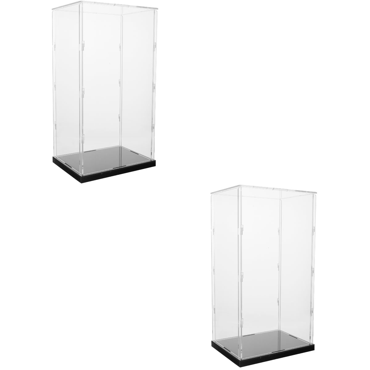Raindrops 2 pcs Acrylic Transparent Model Display Box Clear Model Box ...