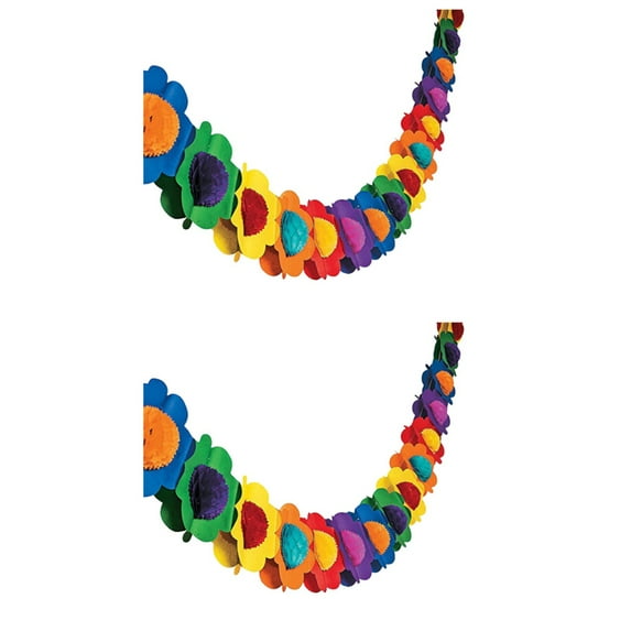 Raindrops 2 pcs Creative Banner 3D Flower Garland Paper Pull Flag for Party Wedding Birthday Decoration