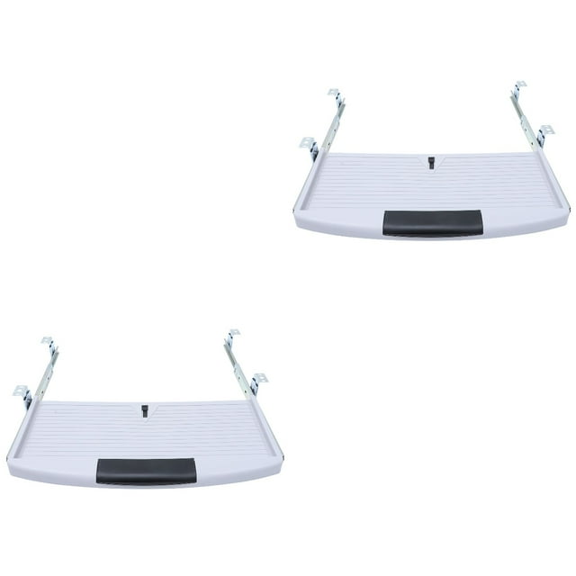 Raindrops 2 pcs Drawer Type Keyboard Case Creative Under Desk Keyboard Storage Box for Office