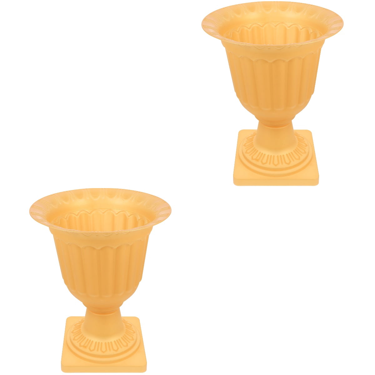 Raindrops Set of 2 Style Plastic Flower Pots European Design for Indoor Outdoor Gardening