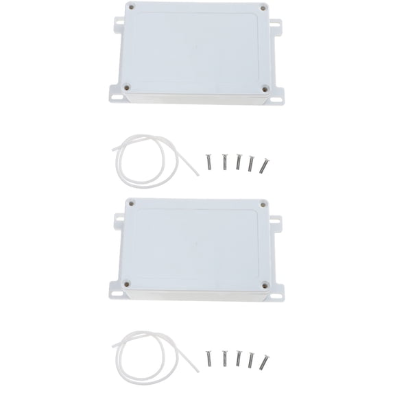 Raindrops 2 pcs  Plastic Project Box Waterproof Electronic Enclosure Junction Box with Fixed Ear