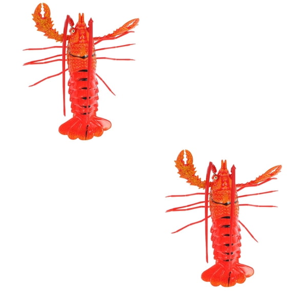 Set of 2 Raindrops Lobster Fridge Magnets, Funny Plastic Refrigerator Decor Accessories for Kitchen and Home