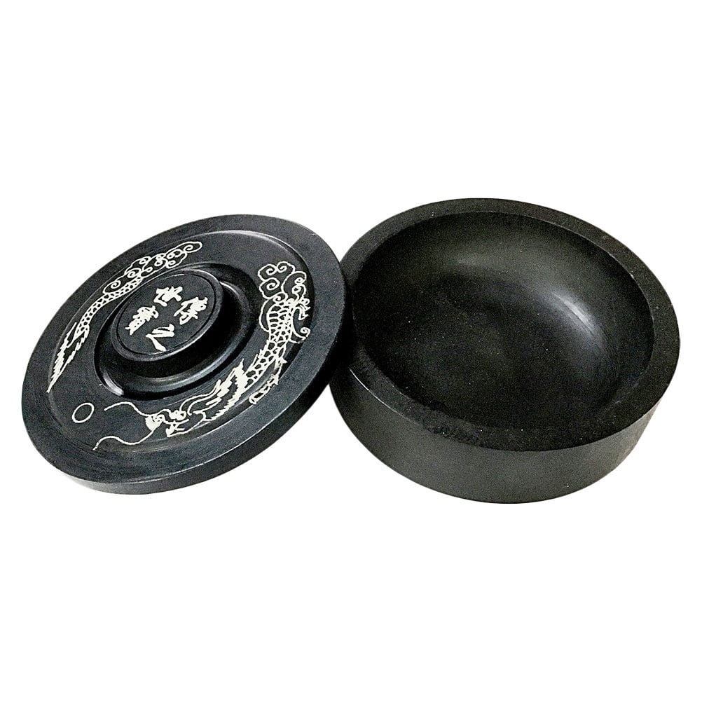 FOMIYES Practical Drawing Inkstone Black Strong and Desk Decor