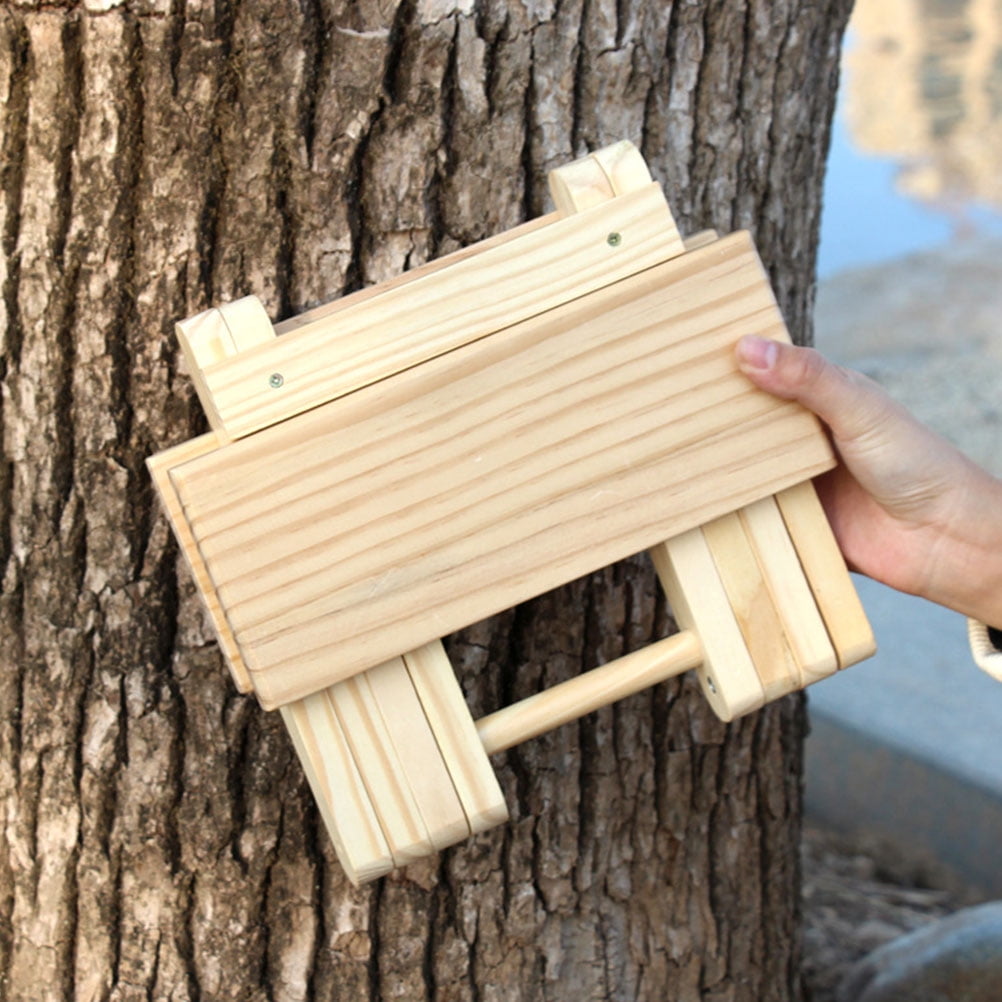 Raindrops pcs Wooden Foldable Taboret Wooden Folding Stool