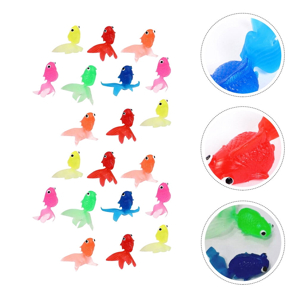 Raindrops 20 Artificial Goldfish for Aquarium/Fountain (Mixed Color