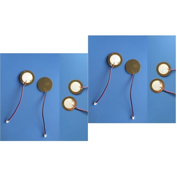 Raindrops 20 PCS 27mm Piezo Disc Diaphragm Elements Thicken Buzzer Copper Sheet Piezoelectric Ceramic Chip with Leadwire