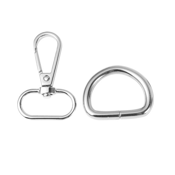 Raindrops 20-Pack Swivel Keychain Buckles for Keys and Accessories, Key Holders with Easy Attachment