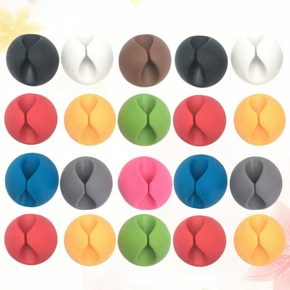 Raindrops  20 PCS Cable Clip Wire Organizer Staples Management Kit Loom
