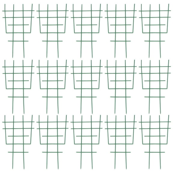 Raindrops 20 PCS Growing Teepee Plants Plant Support Frame Garden Trellis 25x15x1cm Green