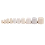 Raindrops Beige Rubber Plugs for Sealing Create Airtight Seal Perfect for Lab Industrial and Household Uses 20 Pcs